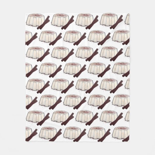 Tembleque Puerto Rican nieuwjaar kokosnoot Pudding Fleece Deken (Voorkant)