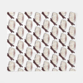 Tembleque Puerto Rican nieuwjaar kokosnoot Pudding Fleece Deken (Voorkant (Horizontaal))