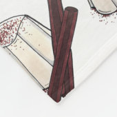 Tembleque Puerto Rican nieuwjaar kokosnoot Pudding Fleece Deken (Hoek)