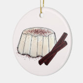 Tembleque Puerto Rican nieuwjaar kokosnoot Pudding Keramisch Ornament (Links)