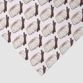 Tembleque Puerto Rican nieuwjaar kokosnoot Pudding Tissuepapier (Detail)