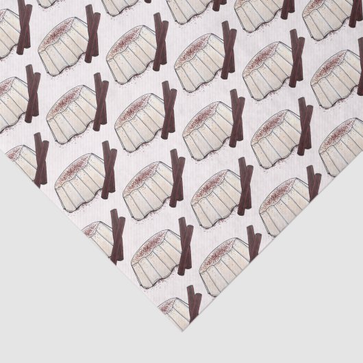 Tembleque Puerto Rican nieuwjaar kokosnoot Pudding Tissuepapier (Detail)