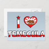 Temecula, CA Briefkaart (Voorkant / Achterkant)