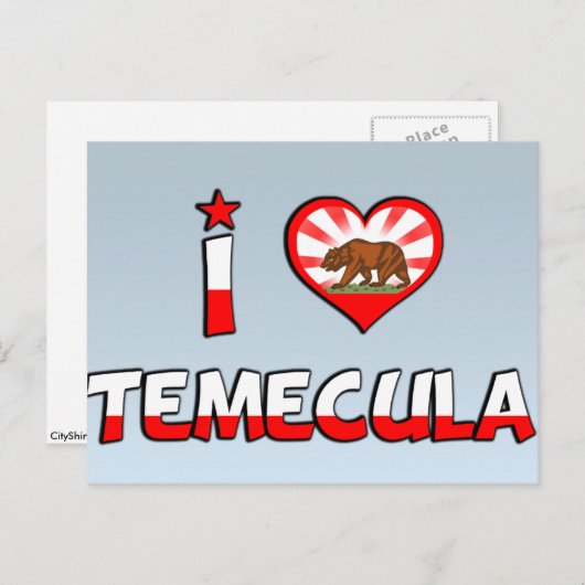 Temecula, CA Briefkaart (Voorkant / Achterkant)