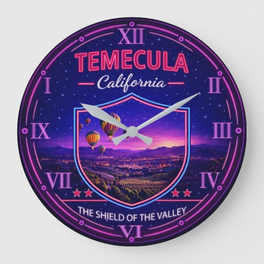 Temecula California Hot Air Balloon Grote Klok (Voorkant)