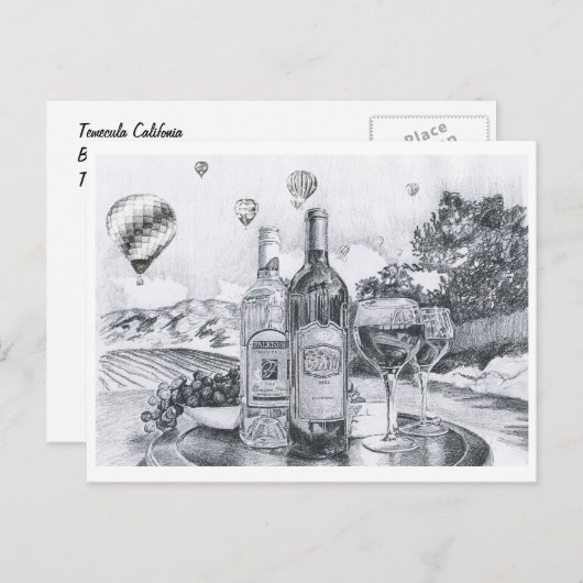 Temecula California Post Kaart (Voorkant / Achterkant)