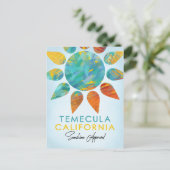 Temecula California Sunshine Travel Briefkaart (Staand voorkant)