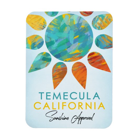 Temecula California Sunshine Travel Magneet (Verticaal)