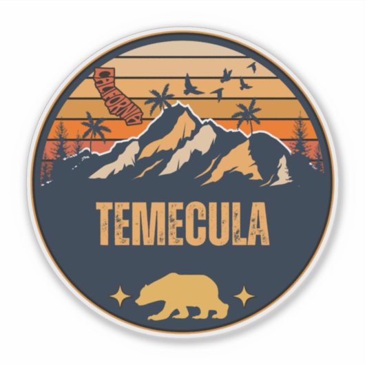 Temecula, Californië Sticker (Voorkant)