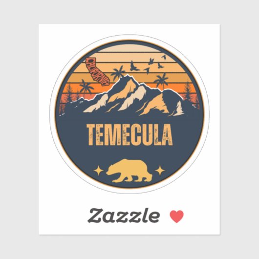 Temecula, Californië Sticker (Vel)