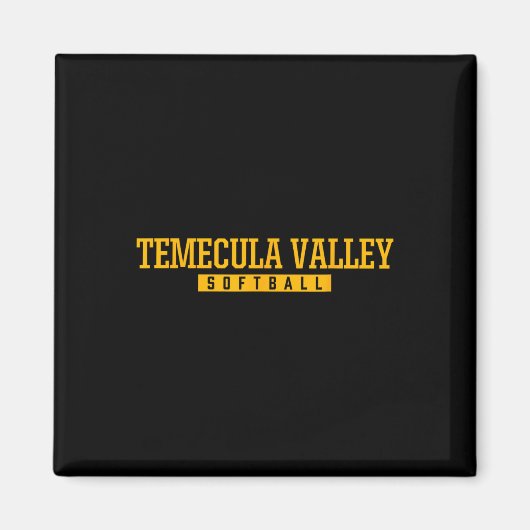 Temecula Valley High School Softbal Magneet (Voorkant)