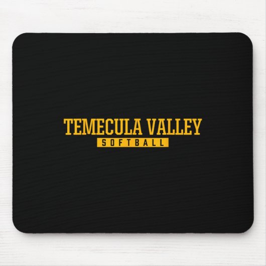 Temecula Valley High School Softbal Muismat (Voorkant)