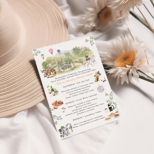 Temecula Wine Country Bachelorette Itinerary Kaart