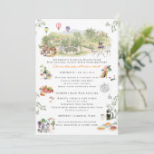 Temecula Wine Country Bachelorette Reisplan Kaart (Staand voorkant)
