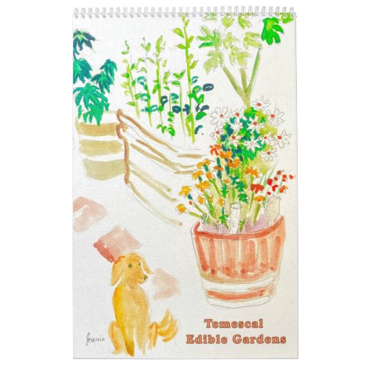 Temescal Eetbare Tuinen Kalender (Hoes)