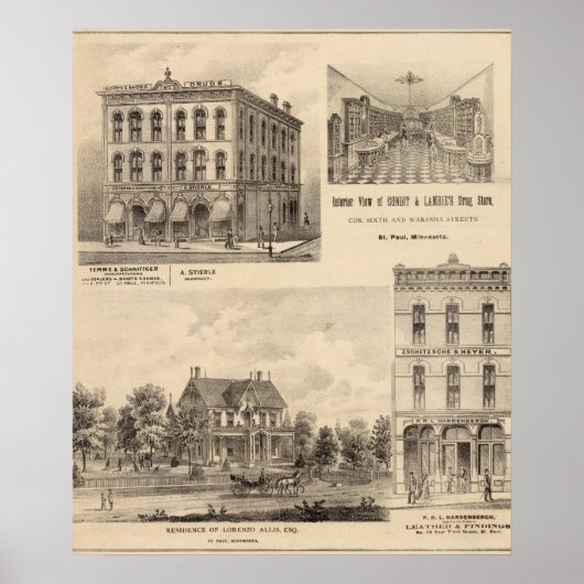 Temme and Schnittger, Manufacturers, Minnesota Poster (Voorkant)
