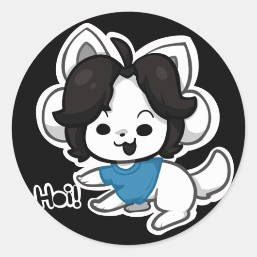 temmy ronde sticker (Voorkant)