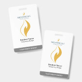 Temp-badge Badge (Voor- en achterkant)