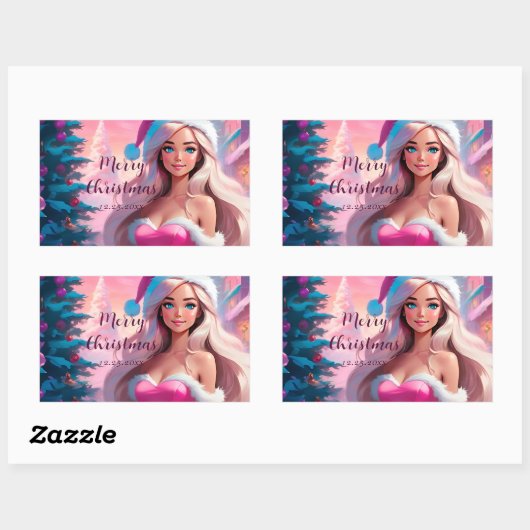 Temp V-S MB Rechthoekige Sticker (Vel)