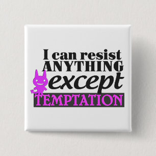 Tempation-knop Vierkante Button 5,1 Cm