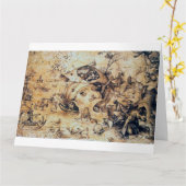 Tempation of St. Antony the Great, Pieter Bruegel Kaart (Gele Bloem)