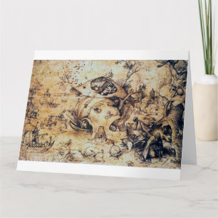 Tempation of St. Antony the Great, Pieter Bruegel Kaart