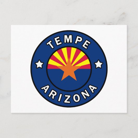 Tempe Arizona Briefkaart (Voorkant)