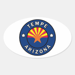 Tempe Arizona Ovale Sticker