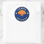 Tempe Arizona Ovale Sticker (Tas)