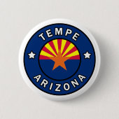 Tempe Arizona Ronde Button 5,7 Cm (Voorkant)