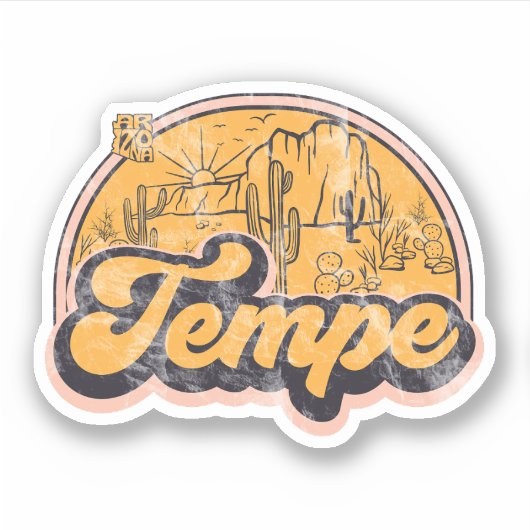 Tempe, Arizona Sticker (Voorkant)