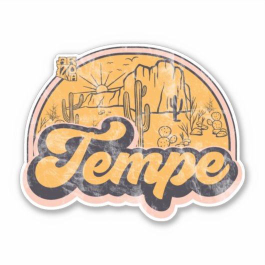 Tempe, Arizona Sticker (Voorkant)