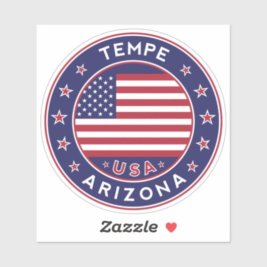 Tempe Arizona, Tempe Sticker (Vel)