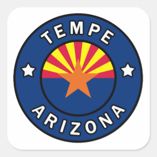 Tempe Arizona Vierkante Sticker