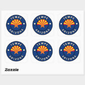 Tempe Arizona Vierkante Sticker (Vel)