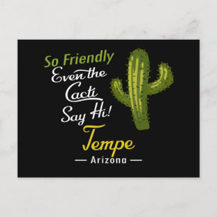 Tempe Cactus Funny Retro Briefkaart