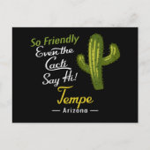 Tempe Cactus Funny Retro Briefkaart (Voorkant)
