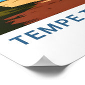 Tempe Town Lake Arizona Reisprint Poster (Hoek)
