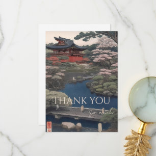 Tempel aan de rivier - Japan Bedankkaart