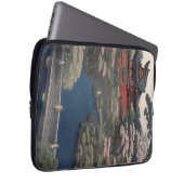 Tempel aan de rivier - Japan Laptop Sleeve (Voorkant Rechts)