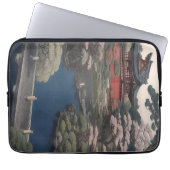 Tempel aan de rivier - Japan Laptop Sleeve (Voorkant)