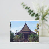 tempel boeddha laos briefkaart (Staand voorkant)