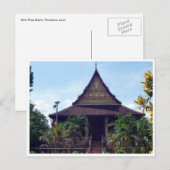 tempel boeddha laos briefkaart (Voorkant / Achterkant)