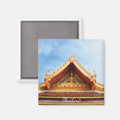 Tempel in Thailand Magneet (Voorkant / Achterkant)
