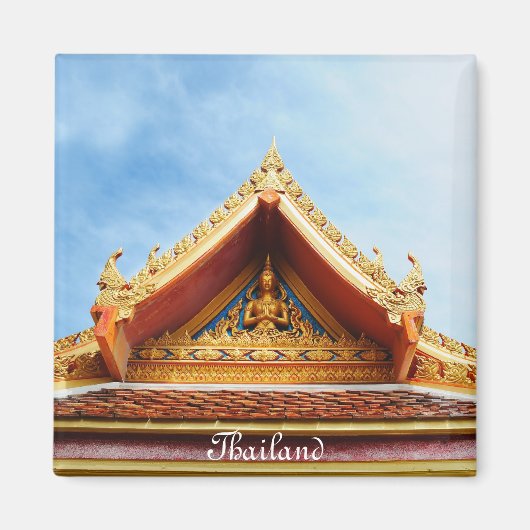 Tempel in Thailand Magneet (Voorkant)