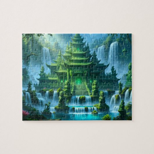 Tempel Kasteel van de Geheime Jade Troon Legpuzzel (Horizontaal)