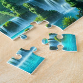 Tempel Kasteel van de Geheime Jade Troon Legpuzzel (Zijkant)