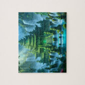 Tempel Kasteel van de Geheime Jade Troon Legpuzzel (Verticaal)