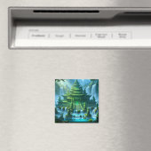 Tempel Kasteel van de Geheime Jade Troon Magneet (Insitu (Vaatwasser))