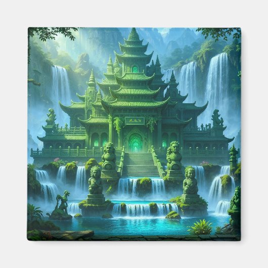 Tempel Kasteel van de Geheime Jade Troon Magneet (Voorkant)